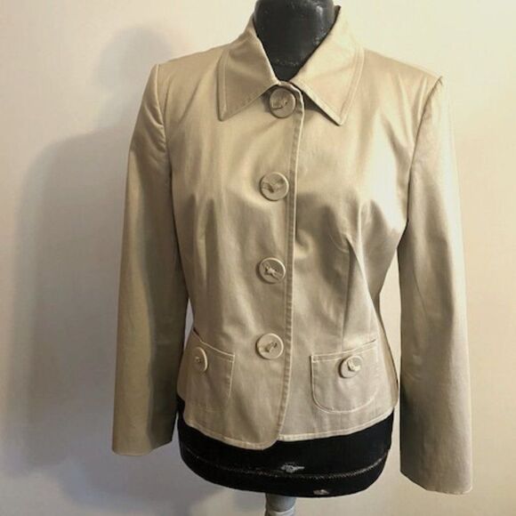 Talbots Kakhi Stretch blazer, size 10 - Picture 1 of 3